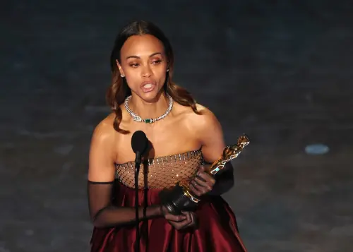 Zoe Saldana Wins Best Supporting Actress Oscar for Role in 'Emilia Perez'