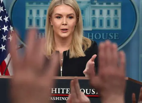 Doocy from Fox News Questions White House Spokesperson About Stock Trends and DOGE Cuts