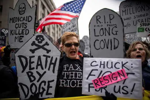 The Democratic Party's Historic Low Favorability due to Leadership Divisions