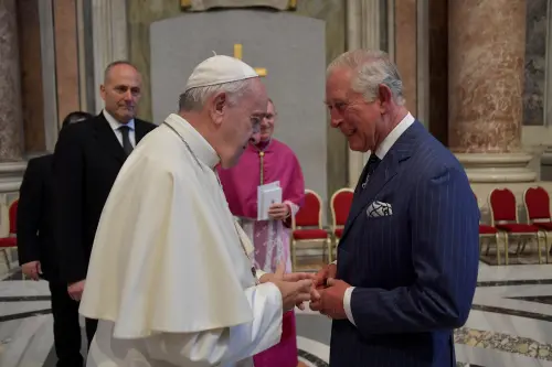 King Charles Praying for Successful Visit to Pope
