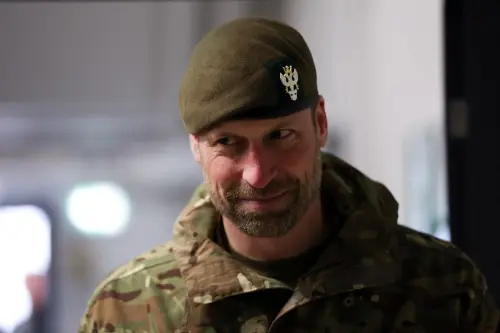 Prince William dons battle gear during visit to British troops in Estonia