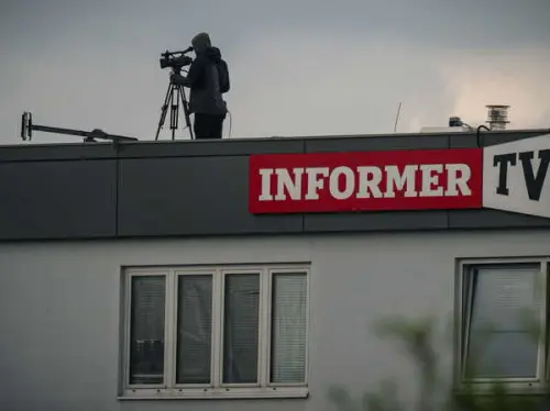 Students in Serbia Protest Outside Pro-Government Media Outlet, Stage 'Decontamination'